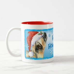 Happy Howlidays Skye Terrier Zweifarbige Tasse