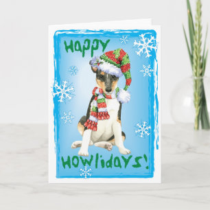 Happy Howlidays Smooth Collie Feiertagskarte