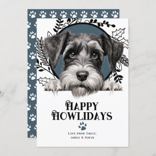 Happy Howlidays Standard Schnauzer Dog Weihnachten