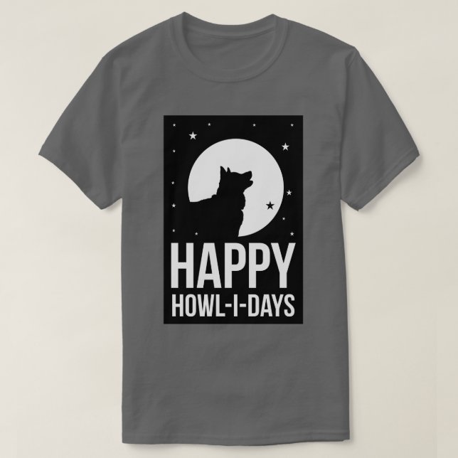 HAPPY HOWLIDAYS T-Shirt (Design vorne)