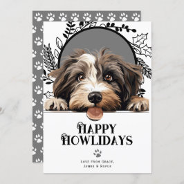 Happy Howlidays Tibetan Terrier Dog Christmas Feiertagskarte
