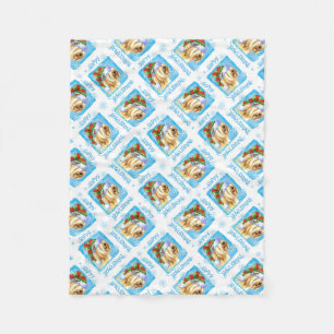 Happy Howlidays Tibetan Terrier Fleecedecke