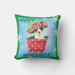 Happy Howlidays Toy Fox Terrier Kissen