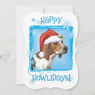 Happy Howlidays Treeing Walker Feiertagskarte