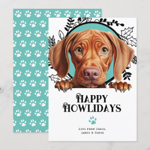 Happy Howlidays Vizsla Dog Weihnachten
