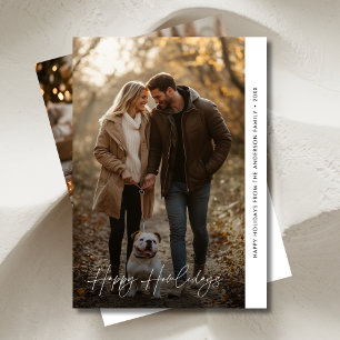 Happy Howlidays Weihnachts Foto Funny Dog Feiertagskarte