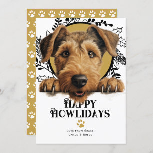 Happy Howlidays Welsh Terrier Dog Weihnachten