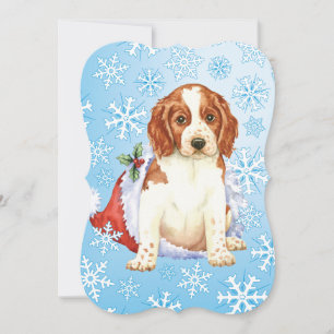 Happy Howlidays Welshie Feiertagskarte