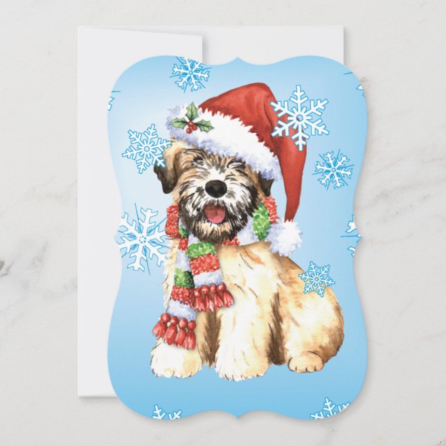 Happy Howlidays Wheaten Feiertagskarte (Vorderseite)