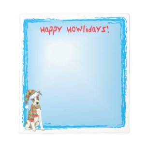 Happy Howlidays Whippet Notizblock
