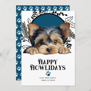 Happy Howlidays Yorkshire Terrier Dog Weihnachten