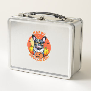 Happy Howloween French Bulldog-Frenchie Metall Brotdose