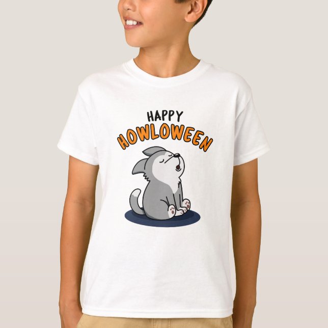 Happy Howloween Funny Dog Pub T-Shirt (Vorderseite)
