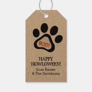 Happy Howloween Hund Lover Halloween Gift Tags Geschenkanhänger