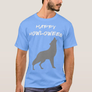 Happy Howloween mit heulendem Wolf T-Shirt
