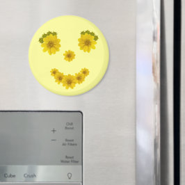 Happy Hright Yellow Blume Lächeln Magnet