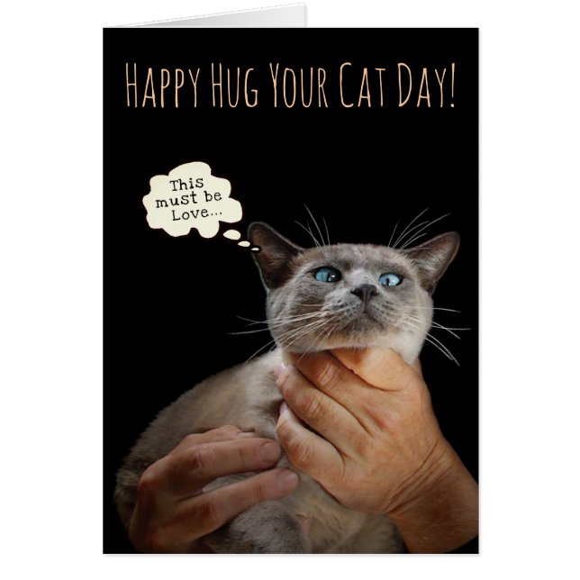 Happy Hug Your Cat Day (anpassbar) (Vorne)