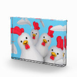 Happy-Huhn-Clipart Fotoblock<br><div class="desc">Diese glückliche Hühnerklippe ist ein perfektes Geschenk für alle Tierliebhaber.</div>