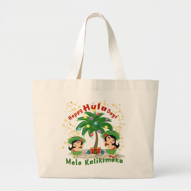 Happy Hula Days 3 Große Tasche (Vorne)