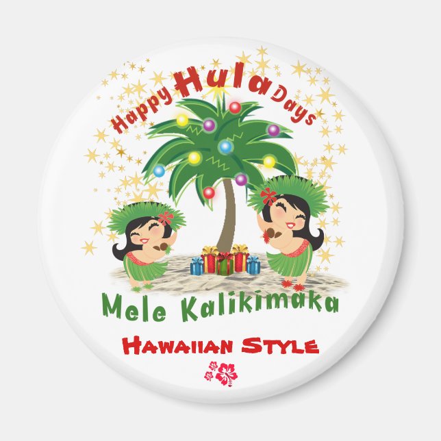 Happy Hula Days 3 Magnet (Vorne)