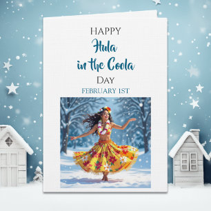 Happy Hula im Coola-Tag 1. Februar Karte