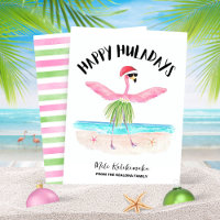 Happy Huladays Flamingo Beach Weihnachten