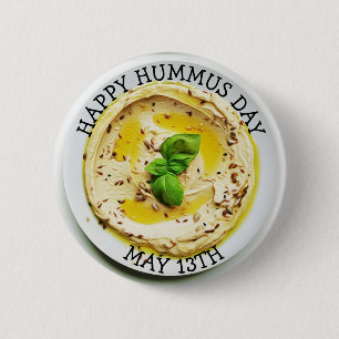Happy Hummus Day 13. Mai Food Holiday Button
