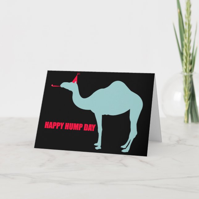 Happy Hump Day Camel Grußkarte Karte (Vorderseite)