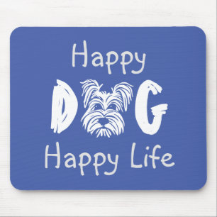 Happy Hund Happy Life Mouse Pad Mousepad