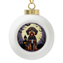 Happy Hund zu Halloween Thema