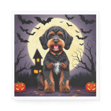 Happy Hund zu Halloween Thema