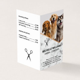 Happy Hunde Sitzen | Groomer Business Card Visitenkarten