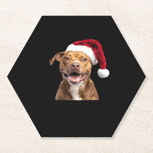 Happy Hunde zu Weihnachten Funny Dogs Classic T -  Untersetzer (Vorderseite)