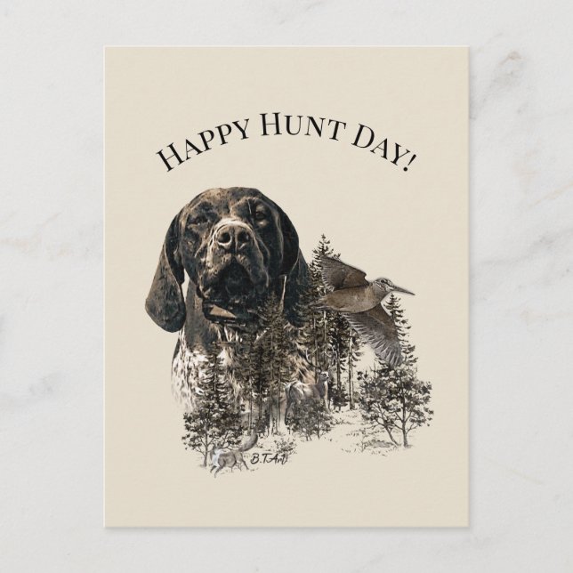 Happy Hunt Day! Postkarte (Vorderseite)