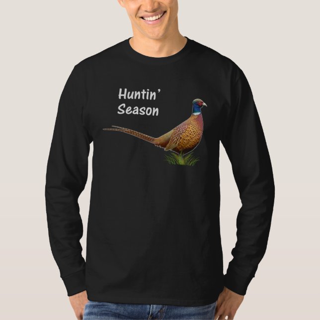 Happy Hunting Season Pheasants T-Shirt (Vorderseite)