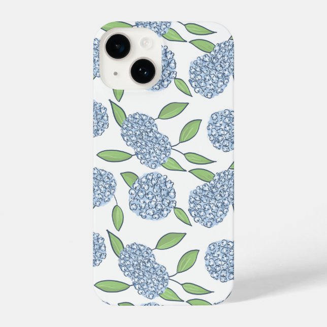 Happy Hydrangea Preppy Phone Case iPhone Hülle (Rückseite)