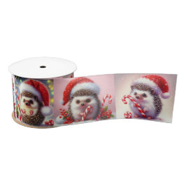 Happy Igel Candy Cane Weihnachtsgeschenk Satinband
