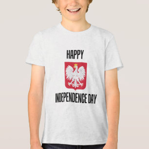 Happy Independence Day 11. November Polnisches Her Tri-Blend Shirt