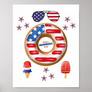 Happy Independence Day 4. Juli Sweet Designs Poster