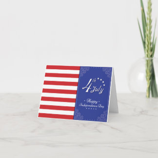 Happy Independence Day America Dankeskarte