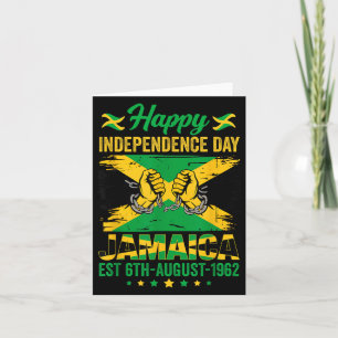 Happy Independence Day Jamaica 1962 Jamaikanische Karte