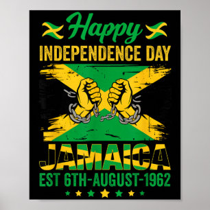Happy Independence Day Jamaica 1962 Jamaikanische Poster