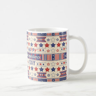 Happy Independence Day & July 4 Geschenk Kaffeetasse