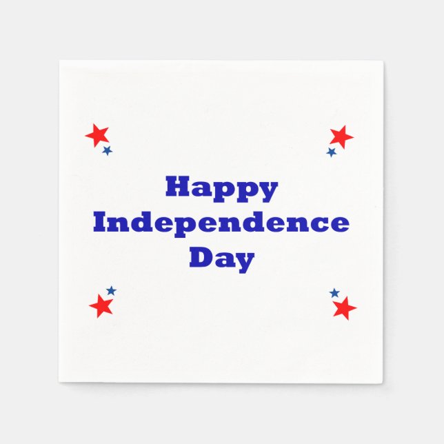 Happy Independence Day Napkins Serviette (Vorderseite)