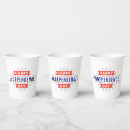 Happy Independence Day Paper Cups Pappbecher