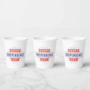 Happy Independence Day Paper Cups Pappbecher