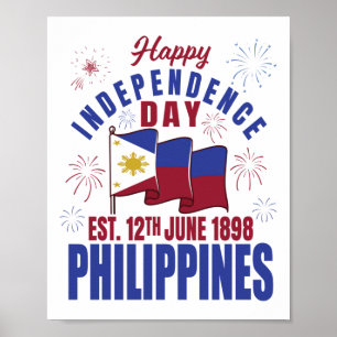Happy Independence Day Philippines Pinoy Filipino Poster