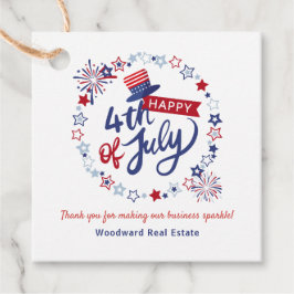 Happy Independence Day Pop von | Realtor Danke Geschenkanhänger