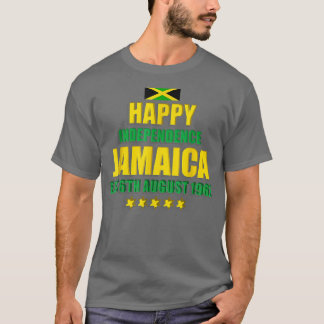 Happy Independence Jamaica, Est 6. August 1962, J T-Shirt