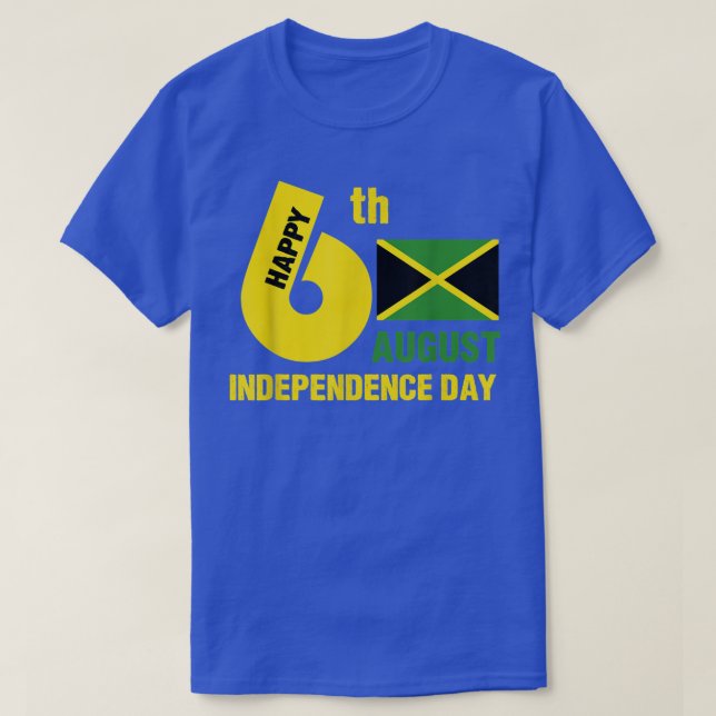 Happy Independence Jamaica Est 6th August 1962 Jam T-Shirt (Design vorne)